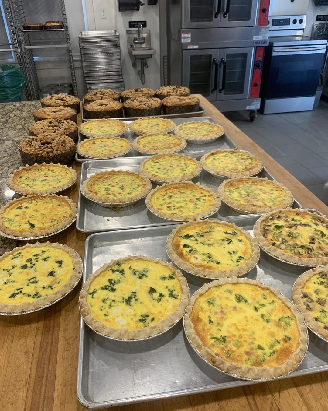 Happy Saturday!!! We offer 10% off our quiches and coffee cakes today
