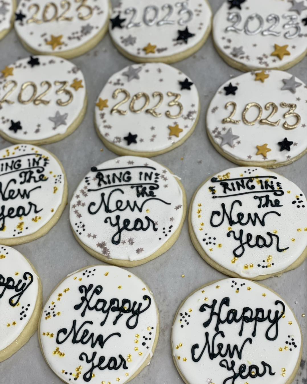 Ring in the New year with cookies, cupcakes pastries, chocolate covered strawberries or a New...