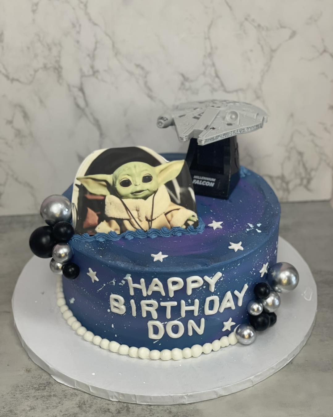 Happy Birthday Don!! May the Force be with you!!! #starswarscake alinascakesandcookies #cakes...