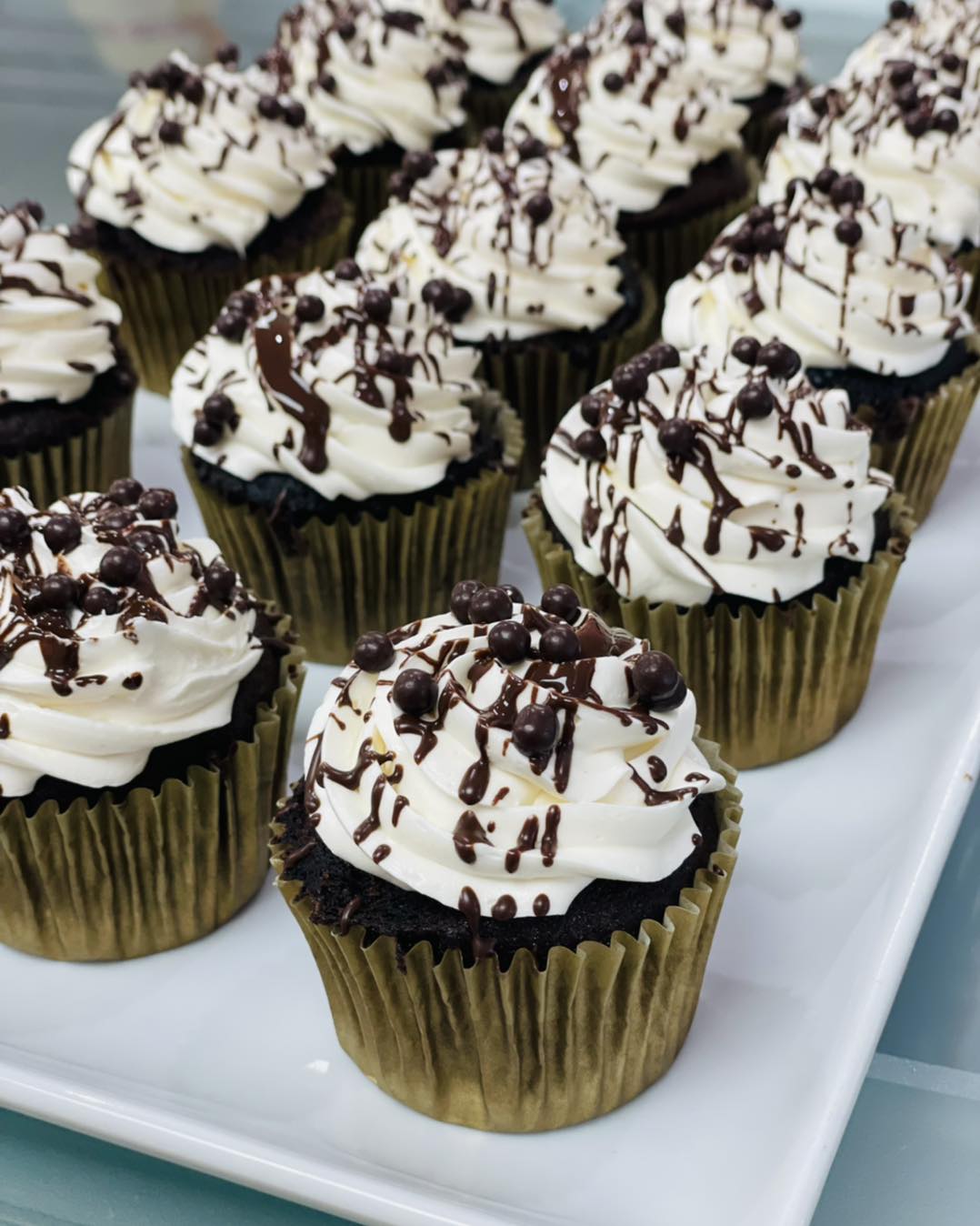 Countdown to Saint Patrick’s Day… 🍀🍀🍀🍀we are starting with a yummy chocolate cupcake filled...